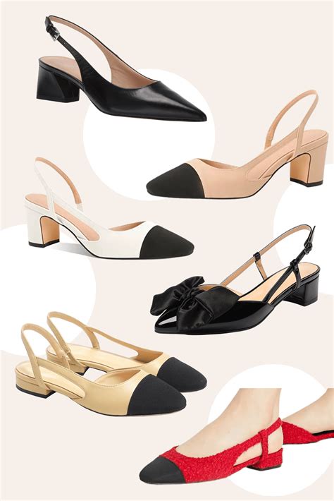 chanel inspired slingback|chanel slingback flats dupe.